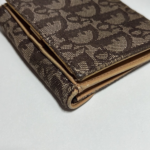 Christian Dior Trotter Saddle Canvas Leather Bifold Wallet - Picture 17 of 17